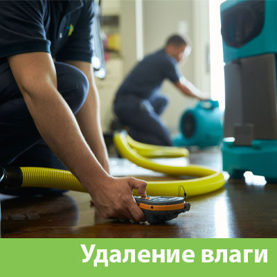Удаление влаги после потопа в Щёлково